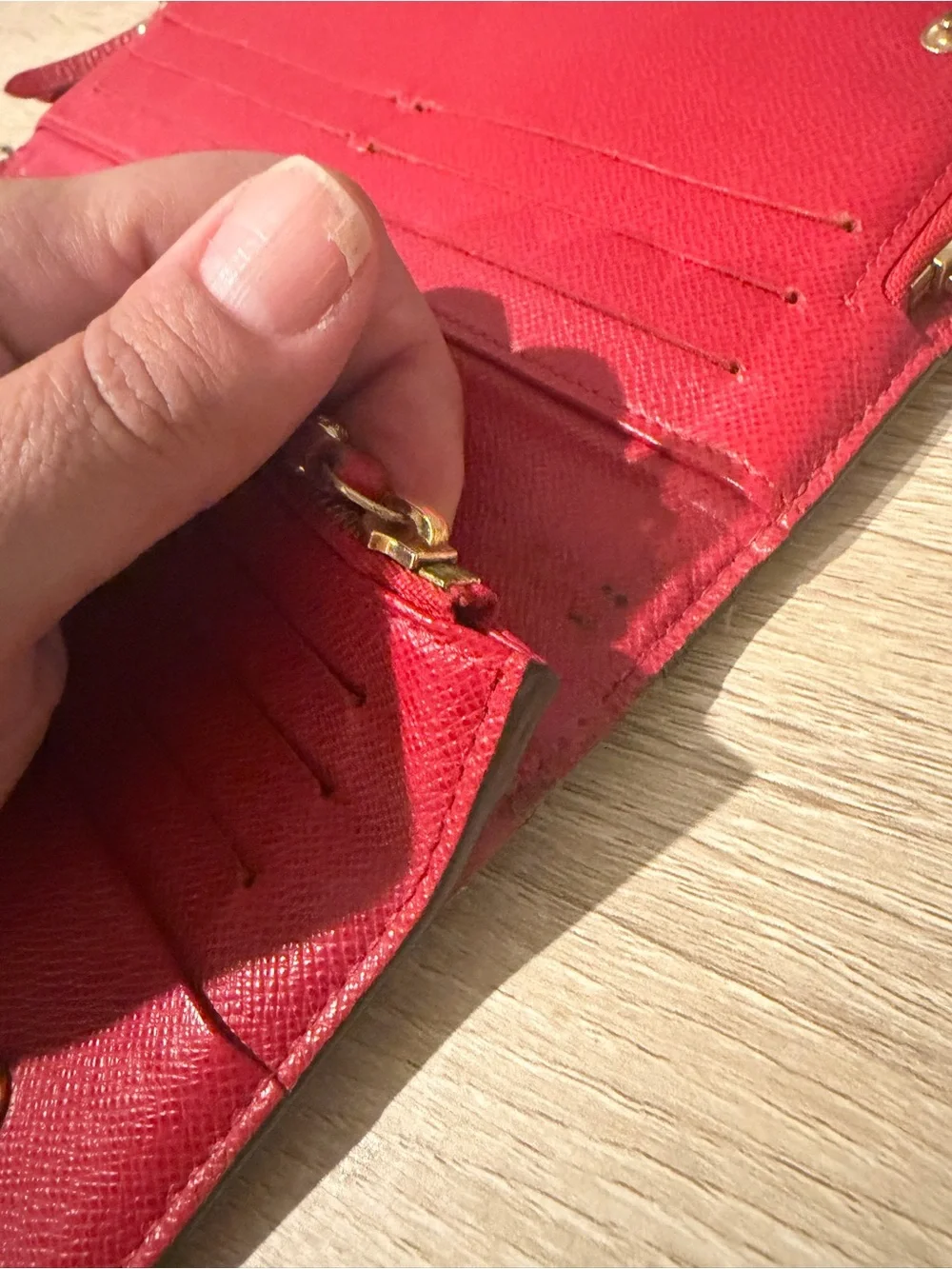Louis Vuitton Insolite Wallet Kusama Monogram red
